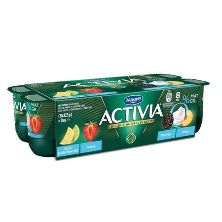 Activia Bifidus 0% M.G citron/fraise/pruneau/pêche
